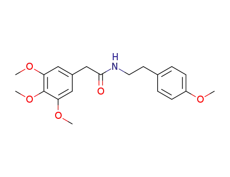 Molecular Structure of 1037943-04-6 (N-[2-(4-methoxyphenyl)ethyl]-2-(3,4,5-trimethoxyphenyl)acetamide)