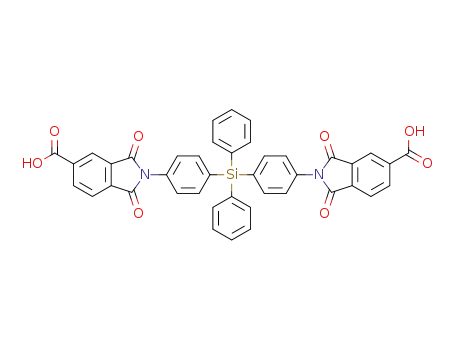 Molecular Structure of 1357585-01-3 (2-(4-((4-(5-carboxy-1,3-dioxoisoindolin-2-yl)phenyl)diphenylsilyl)phenyl)-1,3-dioxoisoindoline-5-carboxylic acid)