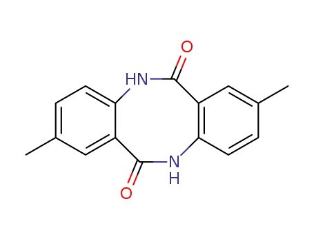 Molecular Structure of 411212-46-9 (2,8-dimethyl-5<i>H</i>,11<i>H</i>-dibenzo[<i>b,f</i>][1,5]diazocine-6,12-dione)