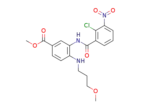 methyl 3-(2-chloro-3-nitrobenzamido)-4-((3-methoxypropyl)amino)benzoate