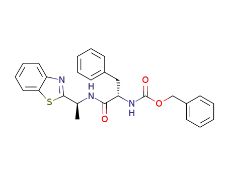 benzyl ((S)-1-(((S)-1-(benzo[d]thiazol-2-yl)ethyl)amino)-1-oxo-3-phenylpropan-2-yl)carbamate