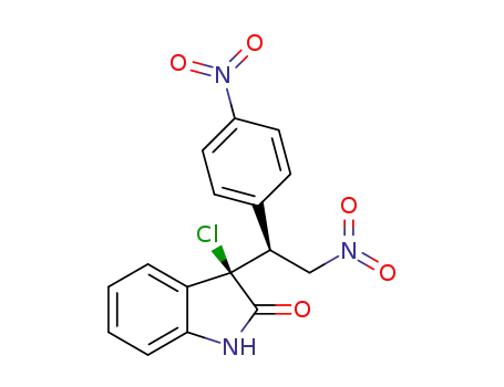 (R)--3-chloro-3-((S)-2-nitro-1-(-4-nitrophenyl)ethyl)indolin--2-one