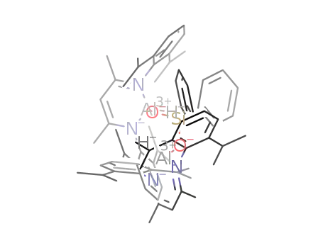 Molecular Structure of 1410247-90-3 ([HC(CMeN(2,6-iPr<sub>2</sub>C<sub>6</sub>H<sub>3</sub>))2AlHO]2SiPh<sub>2</sub>)