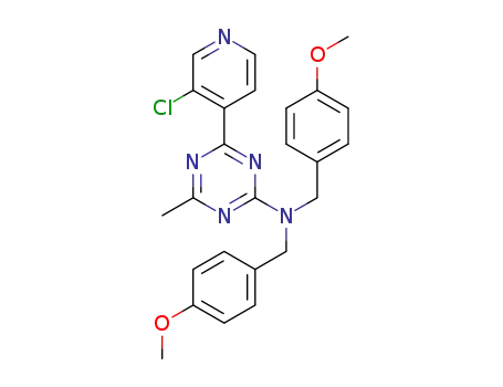 4-(3-chloropyridin-4-yl)-N,N-bis(4-methoxybenzyl)-6-methyl-1,3,5-triazin-2-amine
