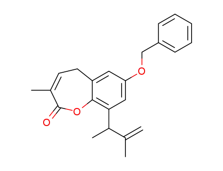 7-benzyloxy-9-(1,2-dimethyl-allyl)-3-methyl-5H-1-benzoxepin-2-one