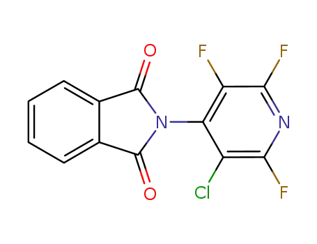 Molecular Structure of 189281-56-9 (1H-Isoindole-1,3(2H)-dione, 2-(3-chloro-2,5,6-trifluoro-4-pyridinyl)-)