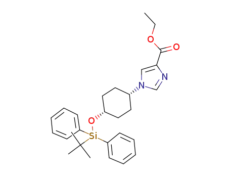 ethyl 1-(cis-4-{[tert-butyl(diphenyl)silyl]oxy}cyclohexyl)-1H-imidazole-4-carboxylate