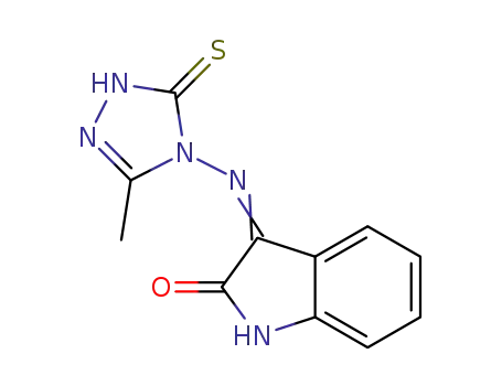 3-(3-methyl-2,4-dihydro-1,2,4-triazol-5-mercapto-4-yl)iminoisatin