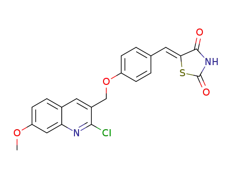 (Z)-5-([4-(2-chloro-7-methoxyquinolin-3-yl)methoxy]benzylidine)thiazolidine-2,4-dione