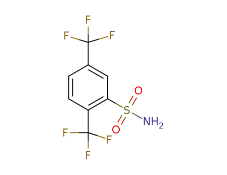 Molecular Structure of 951625-11-9 (2,5-Bis-(trifluoromethyl)benzenesulfonamide)