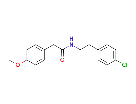 Molecular Structure of 925124-73-8 (N-[2-(4-chlorophenyl)ethyl]-2-(4-methoxyphenyl)acetamide)