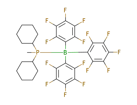 Molecular Structure of 1394257-07-8 (Cy<sub>2</sub>MeP-B(C<sub>6</sub>F<sub>5</sub>)3)