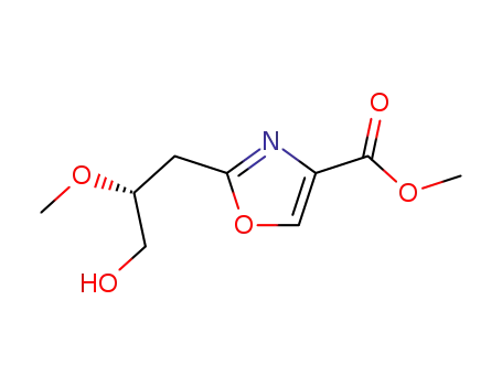 (2'R)-2-(3'-hydroxy-2'-methoxy-propyl)-oxazole-4-carboxylic acid methyl ester