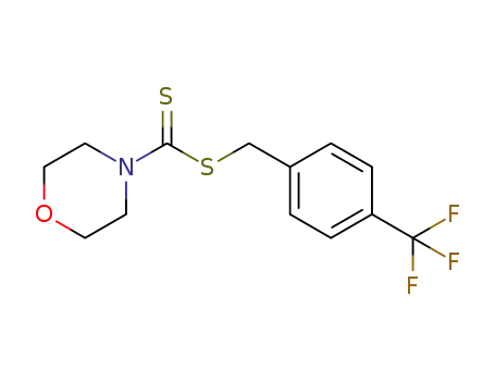 Molecular Structure of 1498922-66-9 (4-(trifluoromethyl)benzyl morpholine-4-carbodithioate)