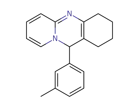 Molecular Structure of 1450997-99-5 (2,3,4,11-tetrahydro-11-m-tolyl-1H-pyrido[2,1-b]quinazoline)