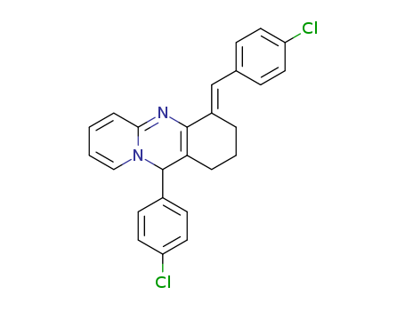 (E)-4-(4-chlorobenzylidene)-11-(4-chlorophenyl)-2,3,4,11-tetrahydro-1H-pyrido[2,1-b]quinazoline