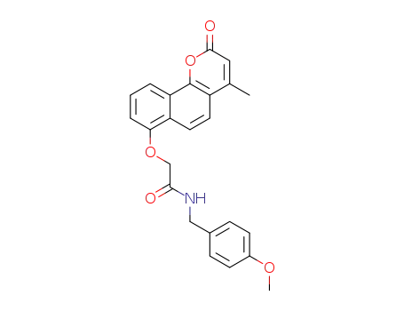 N-(4-methoxybenzyl)-2-(4-methyl-2-oxo-2H-benzo[h]chromen-7-yloxy)acetamide