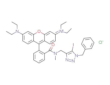 N-(1-benzyl-5-iodo-1H-[1,2,3]triazol-4-yl)methyl-N-methylrhodaminamide