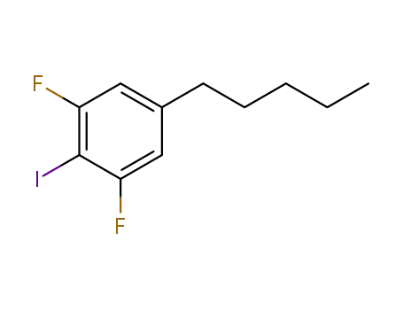 Molecular Structure of 147437-93-2 (C<sub>11</sub>H<sub>13</sub>F<sub>2</sub>I)