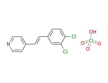 4-[(E)-2-(3,4-dichlorophenyl)-1-ethenyl]pyridinium perchlorate