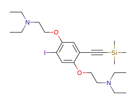 2,2'-((2-iodo-5-((trimethylsilyl)ethynyl)-1,4-phenylene)bis(oxy))bis(N,N-diethylethanamine)