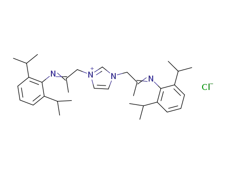 N,N-1,3-bis[2-(2,6-diisopropylphenylimino)propyl]imidazolium chloride