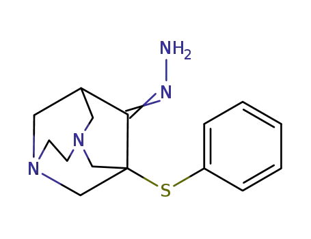 1-phenylsulfanyl-3,6-diazahomoadamantane-9-one hydrazone
