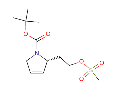 1H-Pyrrole-1-carboxylic acid,
2,5-dihydro-2-[2-[(methylsulfonyl)oxy]ethyl]-, 1,1-dimethylethyl ester,
(2R)-