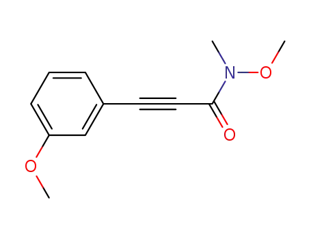 Molecular Structure of 1433174-98-1 (N-methoxy-3-(3-methoxyphenyl)-N-methylpropiolamide)