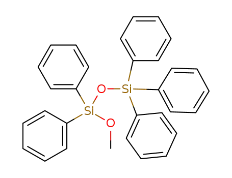Molecular Structure of 1384834-60-9 (1-methoxy-1,1,3,3,3-pentaphenyldisiloxane)