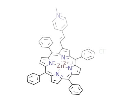 zinc(II) complex of 1-methyl-4-[2-(5,10,15,20-tetraphenylporphyrin-2-yl)vinyl]pyridinium chloride