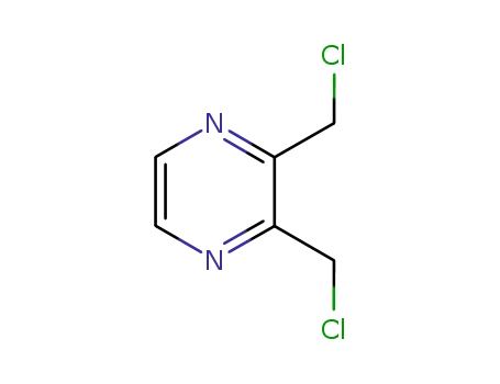Molecular Structure of 51043-75-5 (2,3-BIS(CHLOROMETHYL)-PYRAZINE)