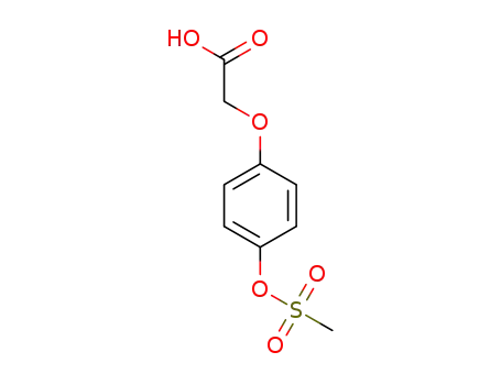 Molecular Structure of 1432474-15-1 (2-(4-((methylsulfonyl)oxy)phenoxy)acetic acid)