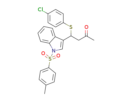 4-((4-chlorophenyl)thio)-4-(1-tosyl-1H-indol-3-yl)butan-2-one