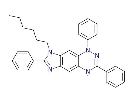 8-n-hexyl-1,3,7-triphenyl-4,8-dihydro-1H-imidazo[4,5-g][1,2,4]benzotriazin-4-yl