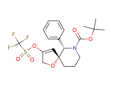 1-Oxa-7-azaspiro[4.5]dec-3-ene-7-carboxylic acid,
6-phenyl-3-[[(trifluoromethyl)sulfonyl]oxy]-, 1,1-dimethylethyl ester,
(5R,6S)-