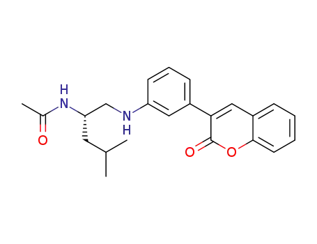 3-(3-((S)-2-acetylamino-4-methylpentylamino)phenyl)-2H-chromen-2-one