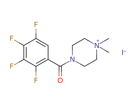 1,1-dimethyl-4-(2,3,4,5-tetrafluorobenzoyl)piperazinium iodide