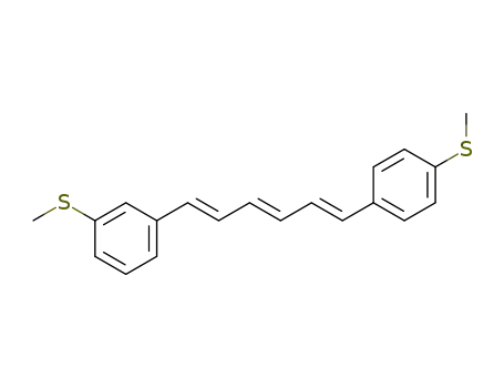 (1E,3E,5E)-1-(3-(methylthio)phenyl)-6-(4-(methylthio)phenyl)hexa-1,3,5-triene