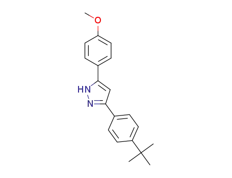 Molecular Structure of 1393380-37-4 (3-(4-tert-butylphenyl)-5-(4-methoxyphenyl)-1H-pyrazole)