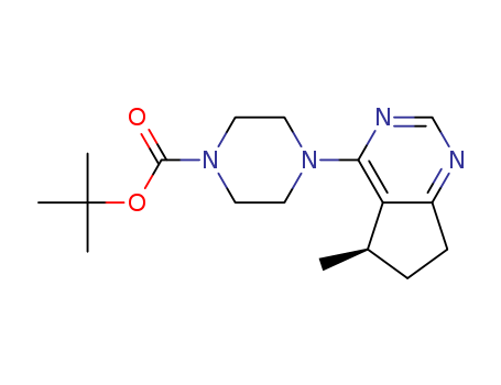 (R)-tert-Butyl 4-(5-methyl-6,7-dihydro-5H-cyclopenta[d]pyrimidin-4-yl)piperazine-1-carboxylate