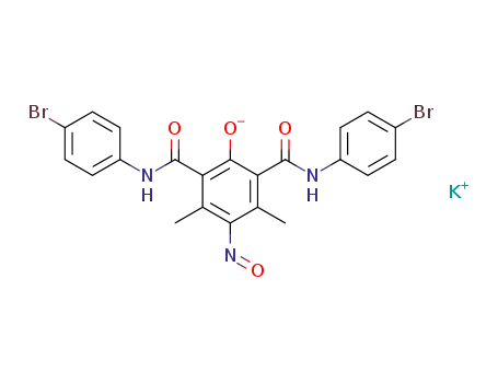 potassium 2,6-bis[(4-bromophenyl)carbamoyl]-3,5-dimethyl-4-nitrosophenolate