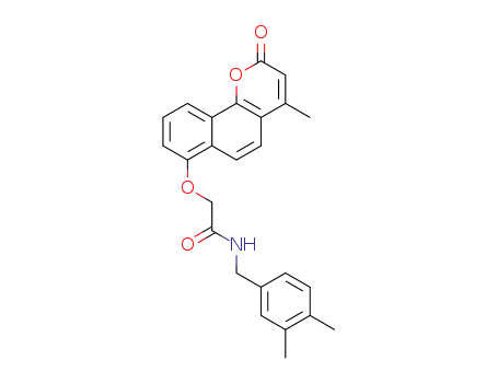 N-(3,4-dimethylbenzyl)-2-(4-methyl-2-oxo-2H-benzo[h]chromen-7-yloxy)acetamide