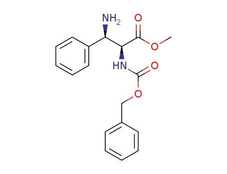 Molecular Structure of 1373550-28-7 ((2S,3R)-methyl 3-amino-2-(benzyloxycarbonylamino)-3-phenylpropanoate)