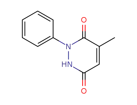 Molecular Structure of 63132-30-9 (3,6-Pyridazinedione, 1,2-dihydro-5-methyl-1-phenyl-)