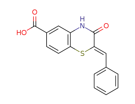 (Z)-2-benzylidene-3-oxo-3,4-dihydro-2H-benzo[b][1,4]thiazine-6-carboxylic acid