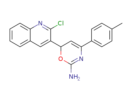 6-(2-chloroquinolin-3-yl)-4-p-tolyl-6H-1,3-oxazin-2-amine