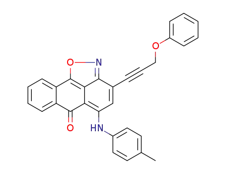 3-(3-phenoxyprop-1-ynyl)-5-(p-toluidino)-6H-anthra[1,9-c,d]isoxazol-6-one