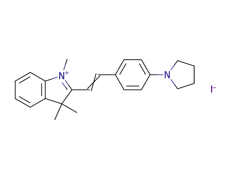 2-[2-[4-(1-pyrrolidinyl)phenyl]ethenyl]-1,3,3-trimethyl-3H-indolium iodide