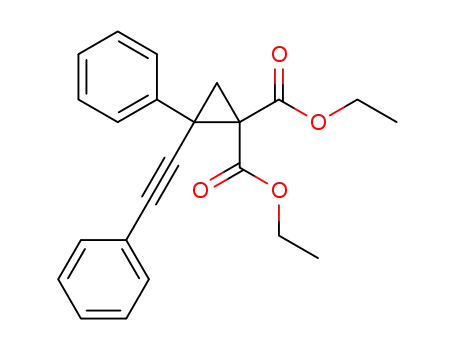 diethyl 2-phenyl-2-(phenylethynyl)cyclopropane-1,1-dicarboxylate